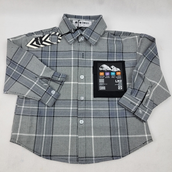 NWT heavy plaid cargo utility outfit with convertable jogger pants - Picture 2 of 10